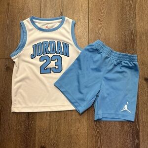 Little Boys Sleeveless Jordan 23 Jersey Tank & Shorts Set